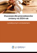 ebooki: Kluczowe dla pracodawców zmiany na 2024 rok z praktycznym omówieniem - ebook