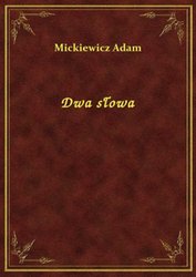 : Dwa słowa - ebook